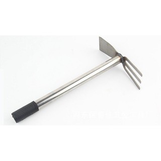 Cuốc cào bằng nhíp làm vườn đào đất đào cây cảnh cán dài 40cm