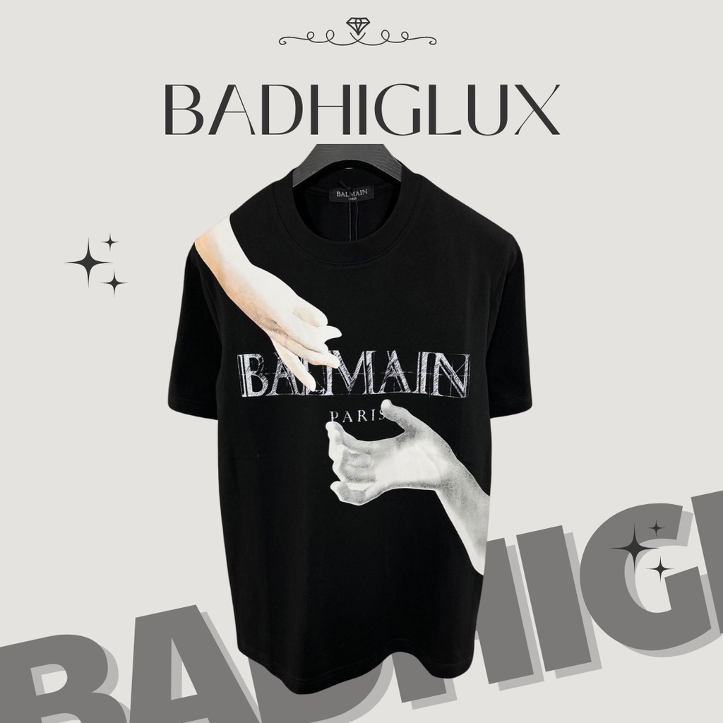 Áo Thun Nam BALMAIN, Áo Phong Tay Lỡ Chất Liệu Cotton Co Dãn 2 chiều Mát Mẻ, Thời Trang Docle Cao Cấp Hottrend