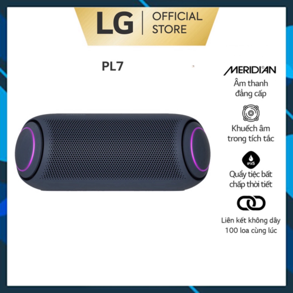 Loa Bluetooth Di Động LG Xboomgo PL7 - Hàng Chính Hãng - Màu Xanh Đen - Giảm giá kịch sàn
