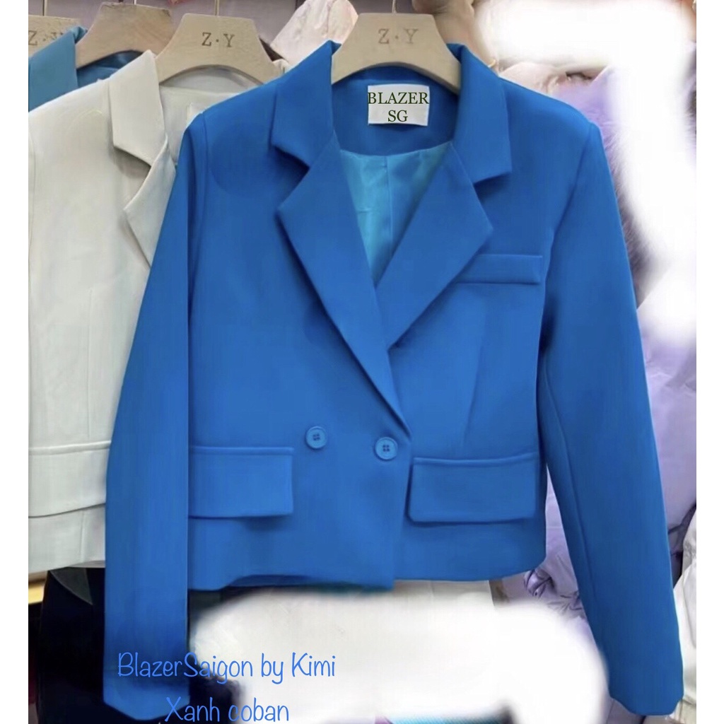 ( Hàng Đẹp - Có Clip ) Áo Khoác Vest Blazer Nữ 2 Nút Form Ngắn Vừa Hàng Đẹp 2 Lớp Thoáng Mịn - BLA22079 | BigBuy360 - bigbuy360.vn