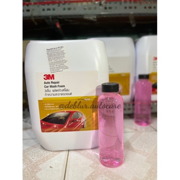 Chai xà bông bọt tuyết đậm đặc rửa xe máy, xe ô tô, nước rửa xe bọt tuyết 3M car wash foam 500ML , 1L