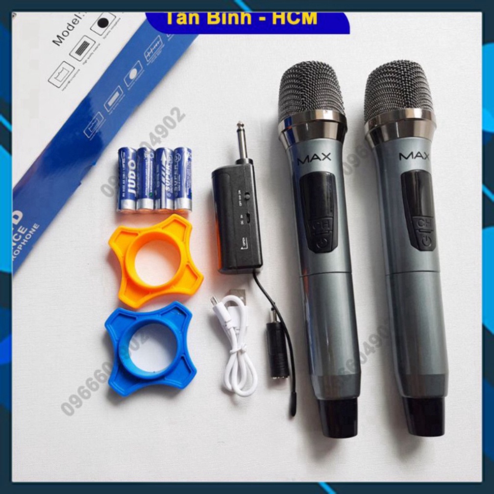 Mic không dây đa năng MAX 39 dùng cho loa kéo âm ly max39 hát cực hay - Giảm giá kịch sàn