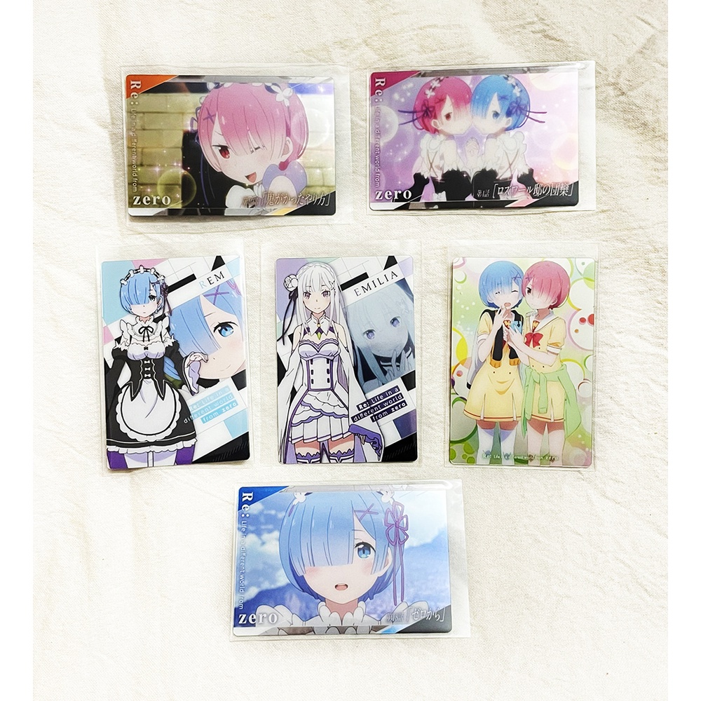 [SẴN] Card Wafer vol 1 Re:Zero (Hàng chính hãng)