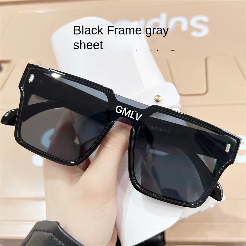 Kính Chống Nắng Một Mảnh Gọng Vuông Lớn Bảo Vệ Tia UV Lái Xe Ngoài Trời Xanh Lá Vàng Dành Cho Bé Trai Và Bé Gái