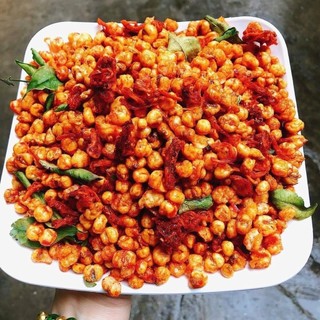 Bắp lắc khô bò lá chanh, ngô cay lắc khô bò túi 100g đồ ăn vặt YOYO