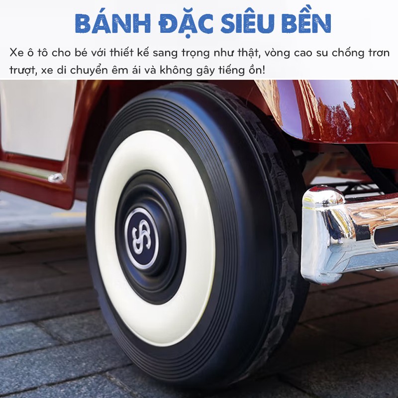 (Free ship Hà Nội, HCM+bảo hành 2 năm) Ô tô điện trẻ em Rolls Royce Classic cao cấp BBT-69.699