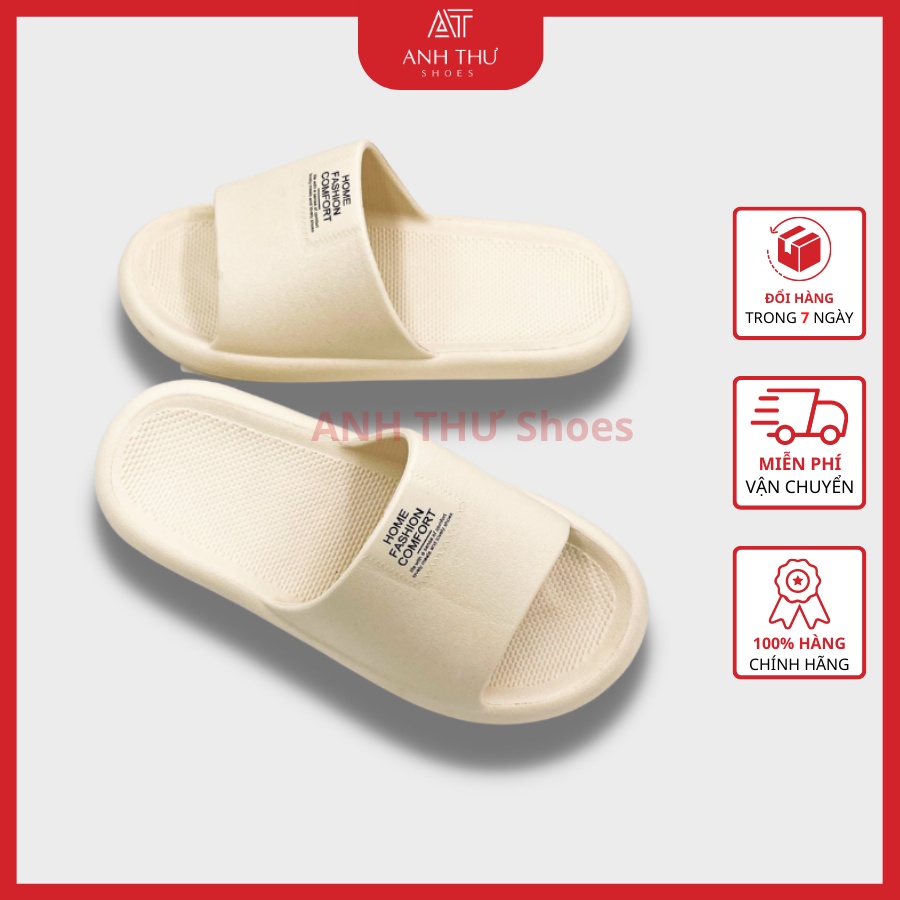 Dép bánh mì nữ quai ngang dép đúc nguyên khối chất liêu Eva cao cấp đế chống trơn size 36 - 39 anh thư store