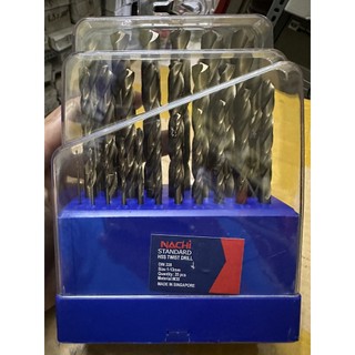 Bộ mũi khoan inox nachi 25 mũi