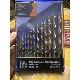 Bộ mũi khoan inox nachi 13 mũi