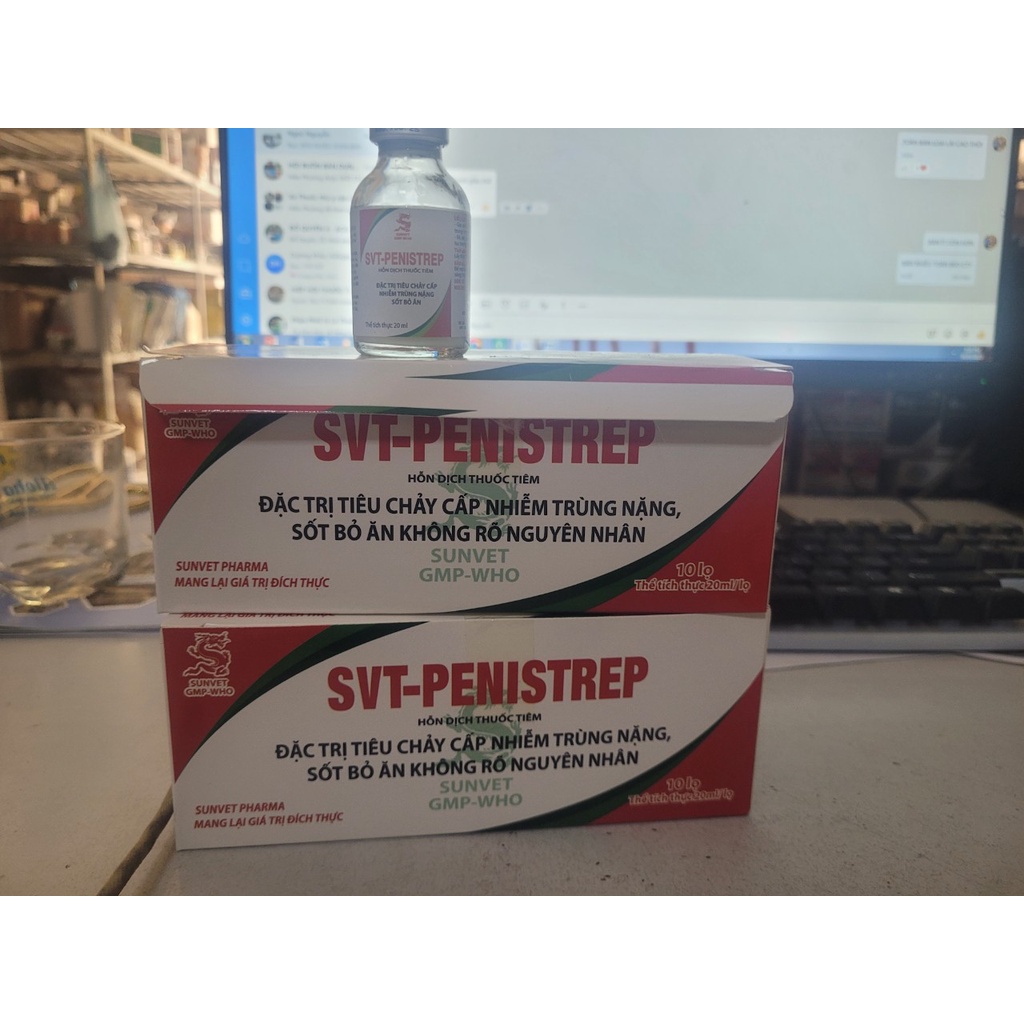 Svt- pentrep 20ml: tụ h.uyết t.rùng, ti.êu chảy, vi.êm r.uột gà đá, thú cưng