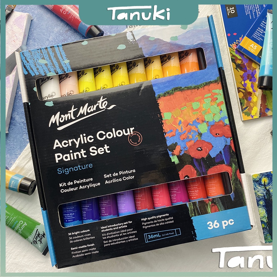 Set màu M.M Acrylic Colour Paint 36ml.