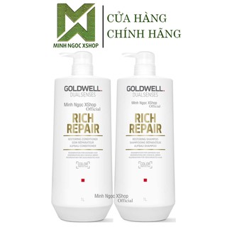 Dầu gội xả phục hồi tóc hư tổn Goldwell Dualsenses Rich Repair 1000ML