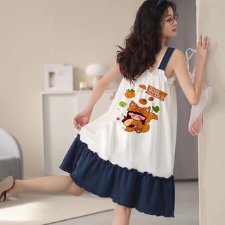 Váy 2 dây đuôi cá phối màu bé hồ ly siêu cute đủ size từ 9 đên 57kg