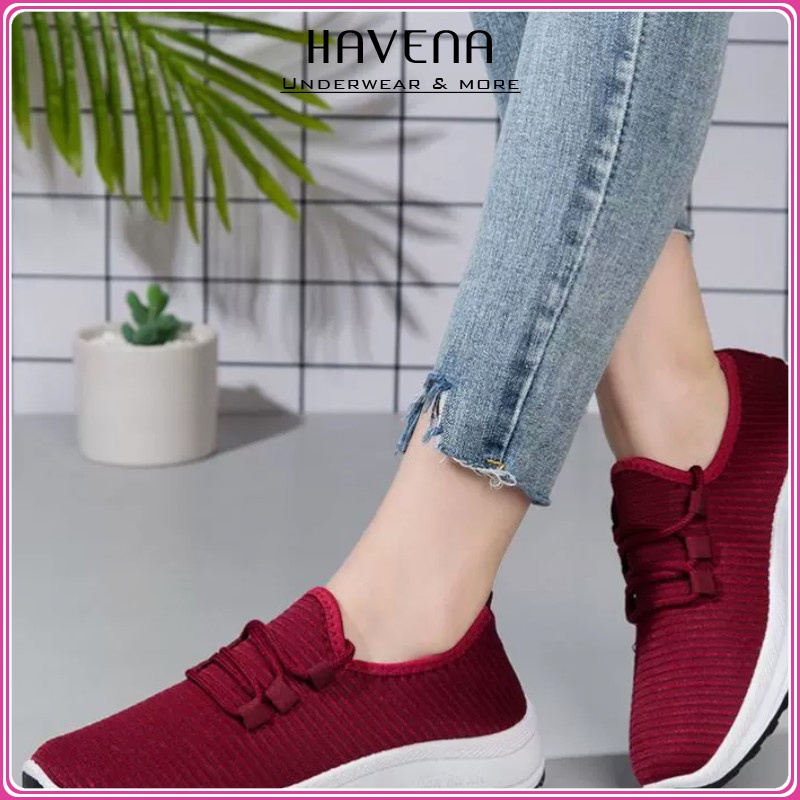 Giày thể thao Sneaker Nữ Tập Gim Yoga Chạy Bộ HAVENA