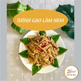 Thính làm nem bột gạo rang thơm ngon, nguyên chất gạo nếp, thính làm bê thui, 5 Food, gạo lứt rang, ngũ cốc