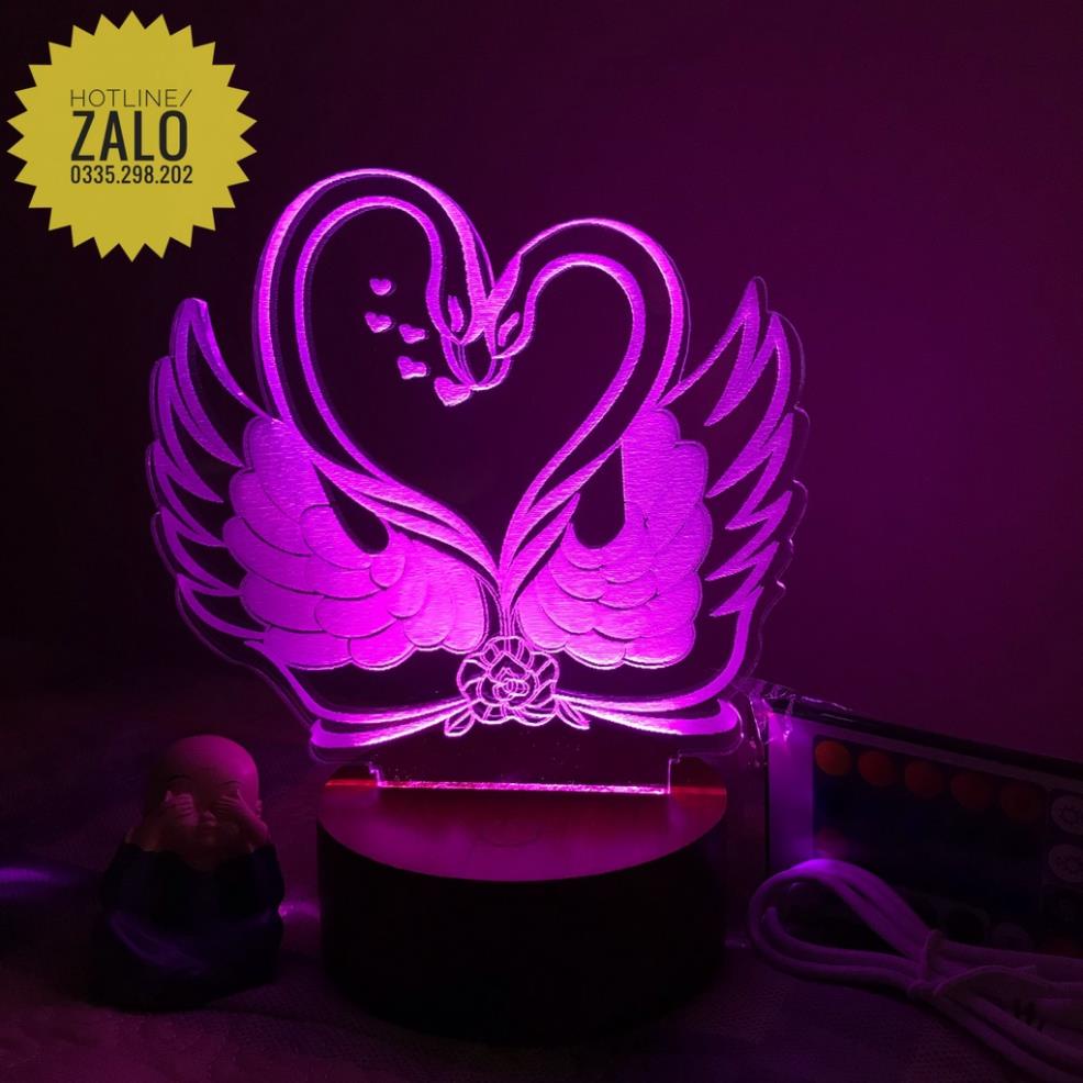 Hot ĐÈN TÌNH YÊU- ĐÈN NGỦ 3D- QUÀ TẶNG Ý NGHĨA