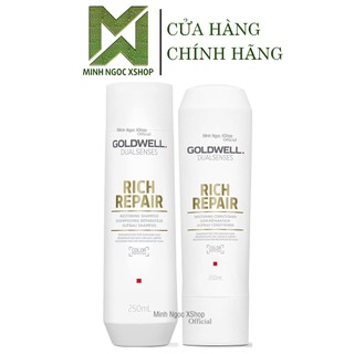 Dầu gội xả phục hồi tóc hư tổn Goldwell Dualsenses Rich Repair 250ML + 200ML