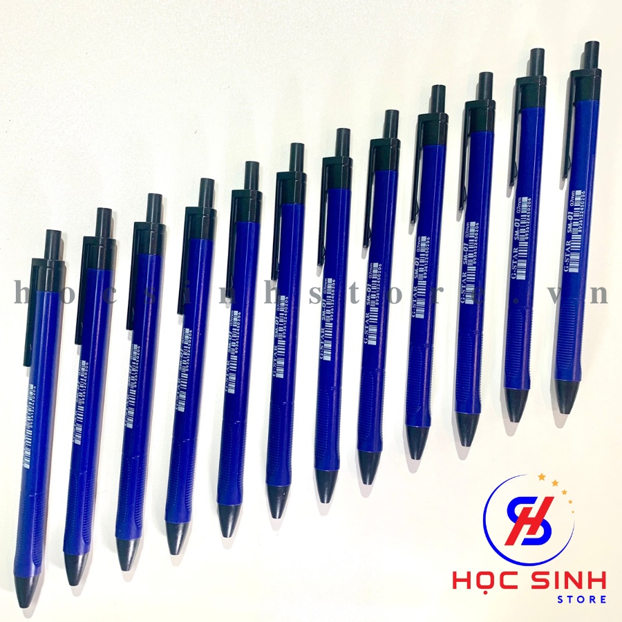 Hộp 12 cây viết lưỡng mực SM-01  Xanh hiệu GSTAR, mới 100% - Học Sinh Store