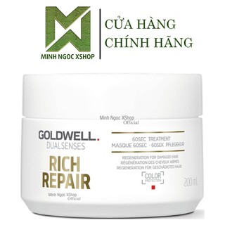 Dầu hấp phục hồi hư tổn 60S Goldwell Dualsenses Rich Repair 200ML