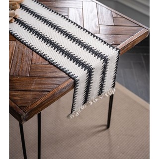 Rustic cotton linen table runner - Trải bàn 30x160cm
