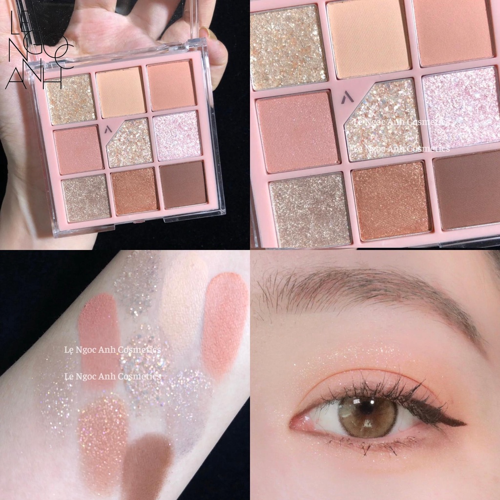 Bảng mắt Unleashia Glitterpedia Eye Palette đủ tone