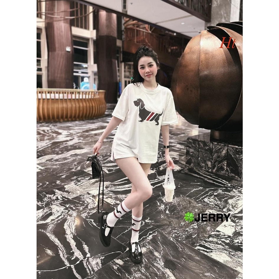 Áo PHÔNG CỌC TAY nam nữ Áo phông Cún thome chéo, Áo phông nam Áo phông nữ