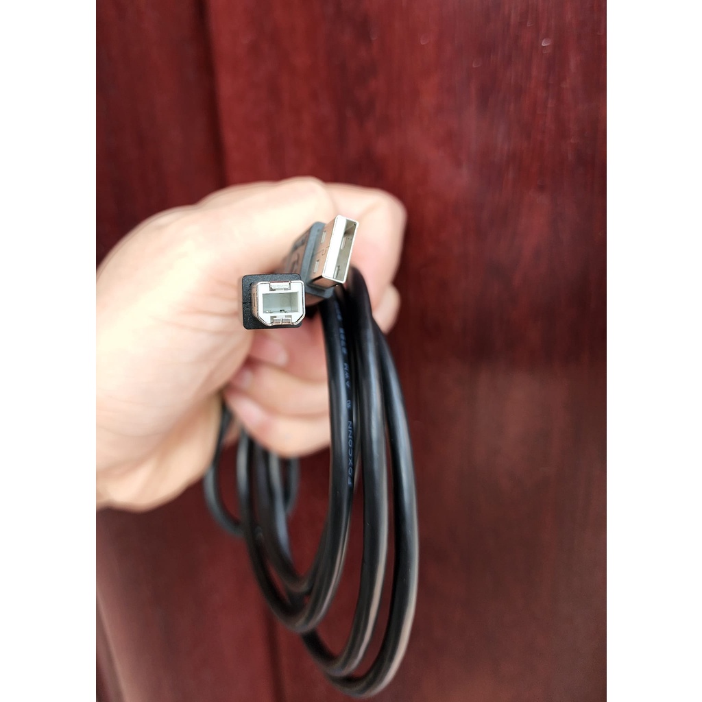 Dây Máy In USB 1.5m  Đen kết nối máy in với máy tính