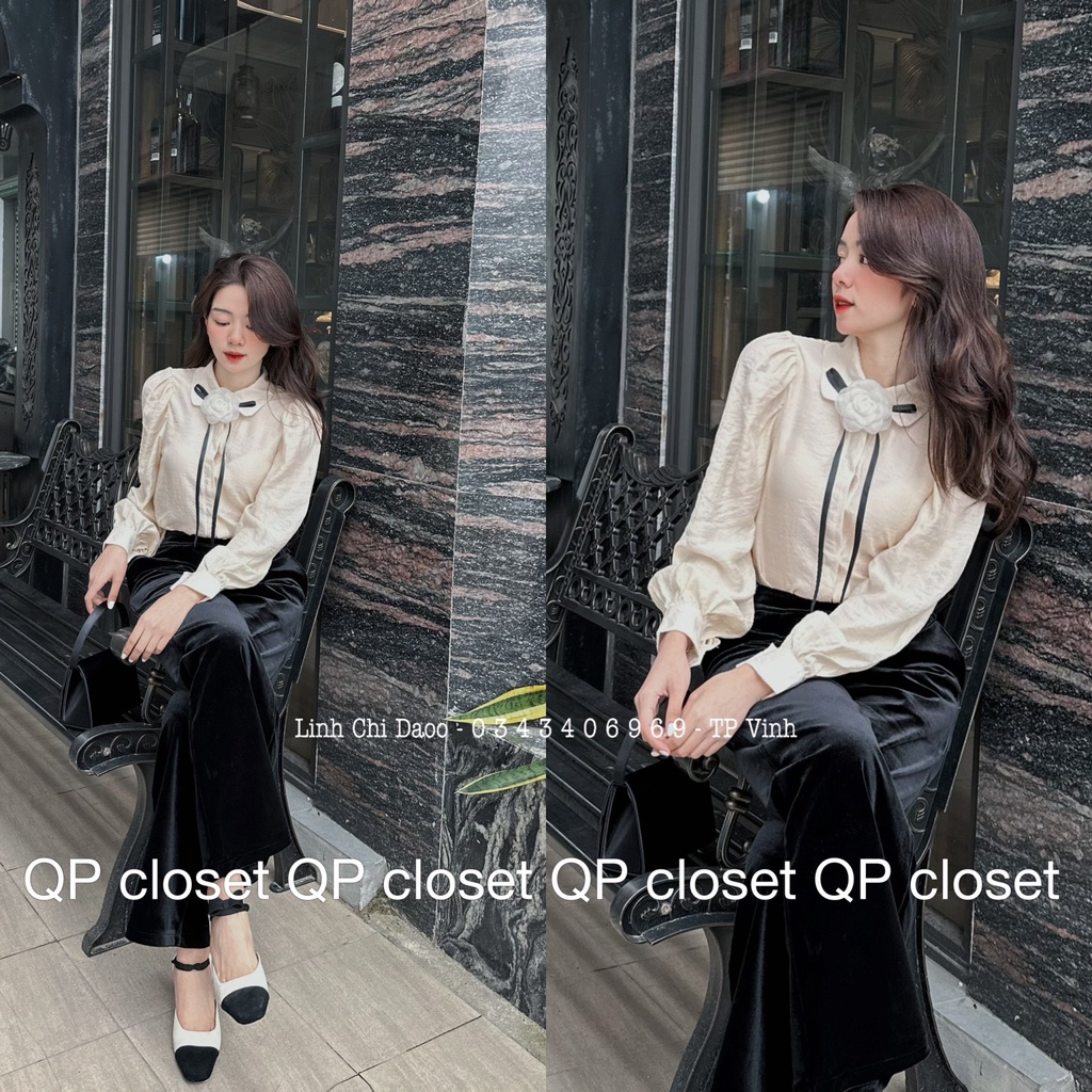 Sơ mi trơn cổ hoa