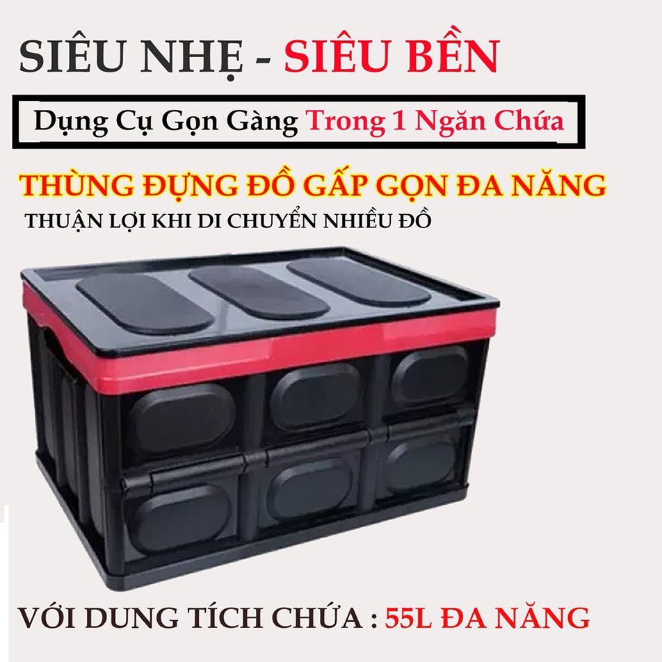 Thùng Đựng Đồ Cốp Sau Ô Tô – Có Thể Gấp Gọn