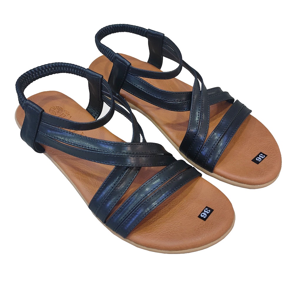 Giày Sandal nữ quai dây mảnh HÀ NAM da bò thật thời trang cao cấp DNU2112d