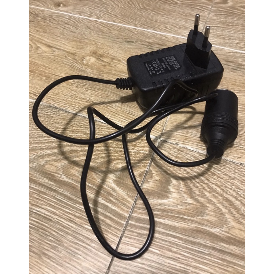 Bộ chuyển đổi nguồn điện 220V sang 12V/2A, đầu tẩu thuốc trên ô tô | BigBuy360 - bigbuy360.vn