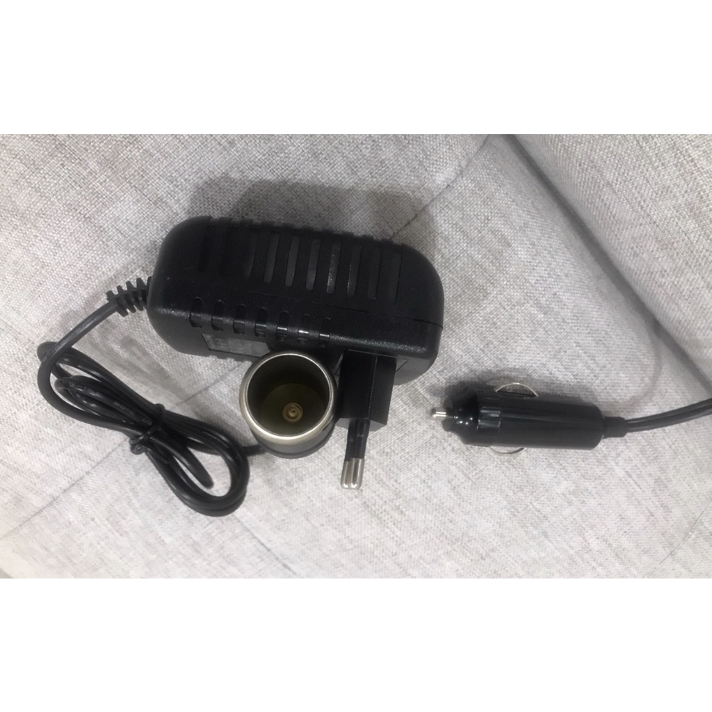 Bộ chuyển đổi nguồn điện 220V sang 12V/2A, đầu tẩu thuốc trên ô tô | BigBuy360 - bigbuy360.vn