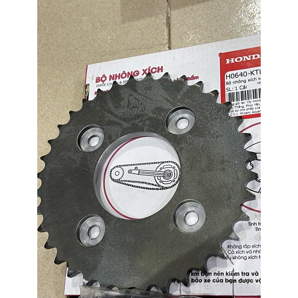 HONDA Bộ Sên Dĩa Wave @ Đời Đầu, Super Dream, Future 110,  Wave A RS RSX 100-110,  Fu Neo 125, Fu Led, Winner 150 125