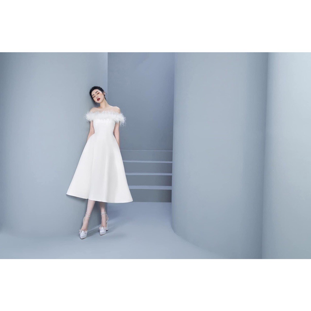 Đầm xòe dự tiệc thiết kế trễ vai cao cấp sang trọng - CAT BOUTIQUE - DX179