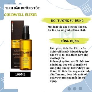 Tinh dầu dưỡng tóc Goldwell Elixir 100ML
