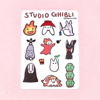 Tấm sticker Studio Ghibli dễ thương cute TooYoo BK20009
