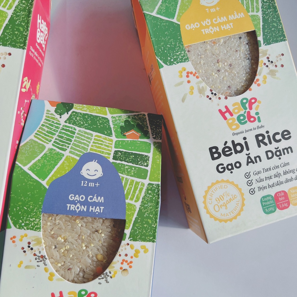 Gạo hữu cơ trộn hạt dinh dưỡng cho bé ăn dặm cao cấp Bébi Rice