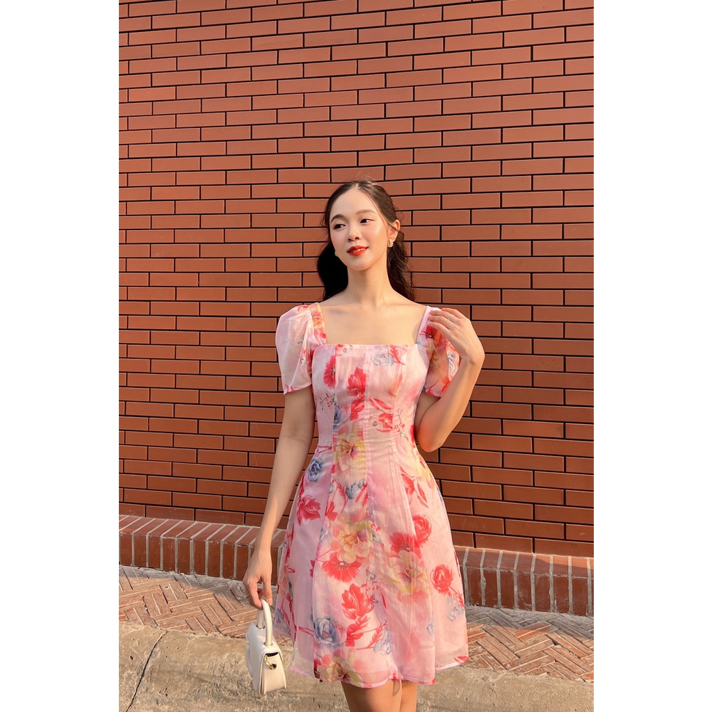 OLV - Đầm Rosaca Square Neck Dress