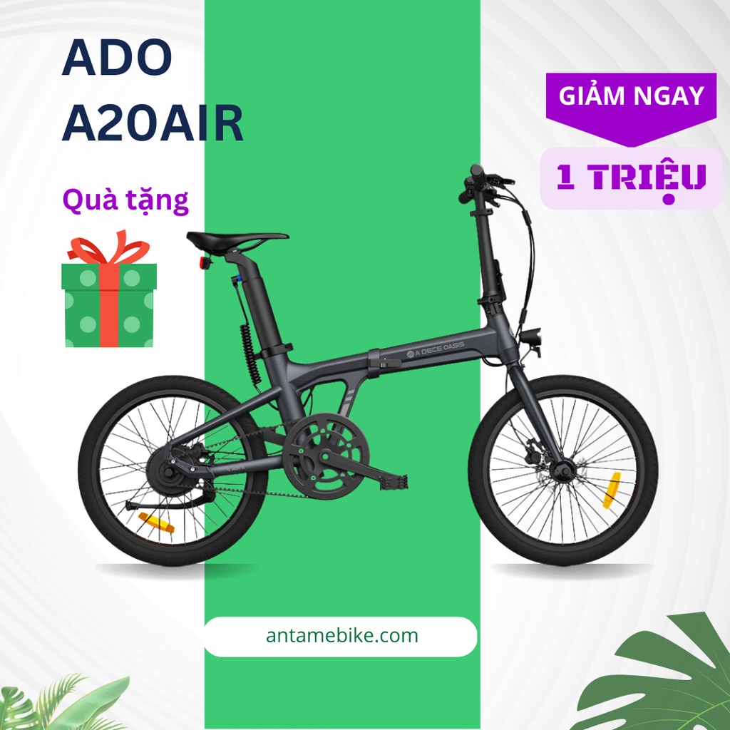 Xe đạp trợ lực điện ADO A20 Air: siêu nhẹ và nhiều công nghệ