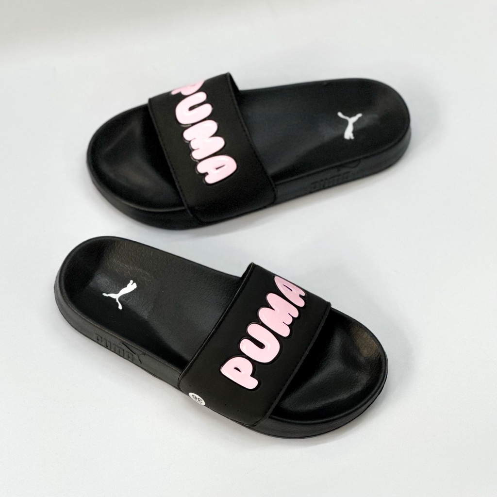 Dép p.uma beige/đen/trắng