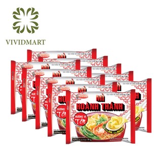 [SET 10 GÓI] - ACECOOK - Mì Hoành Thánh Tôm / Mì ăn liền Hoành Thánh hương vị Tôm (Mì ăn liền vằn thắn tôm / Mì vằn thắn
