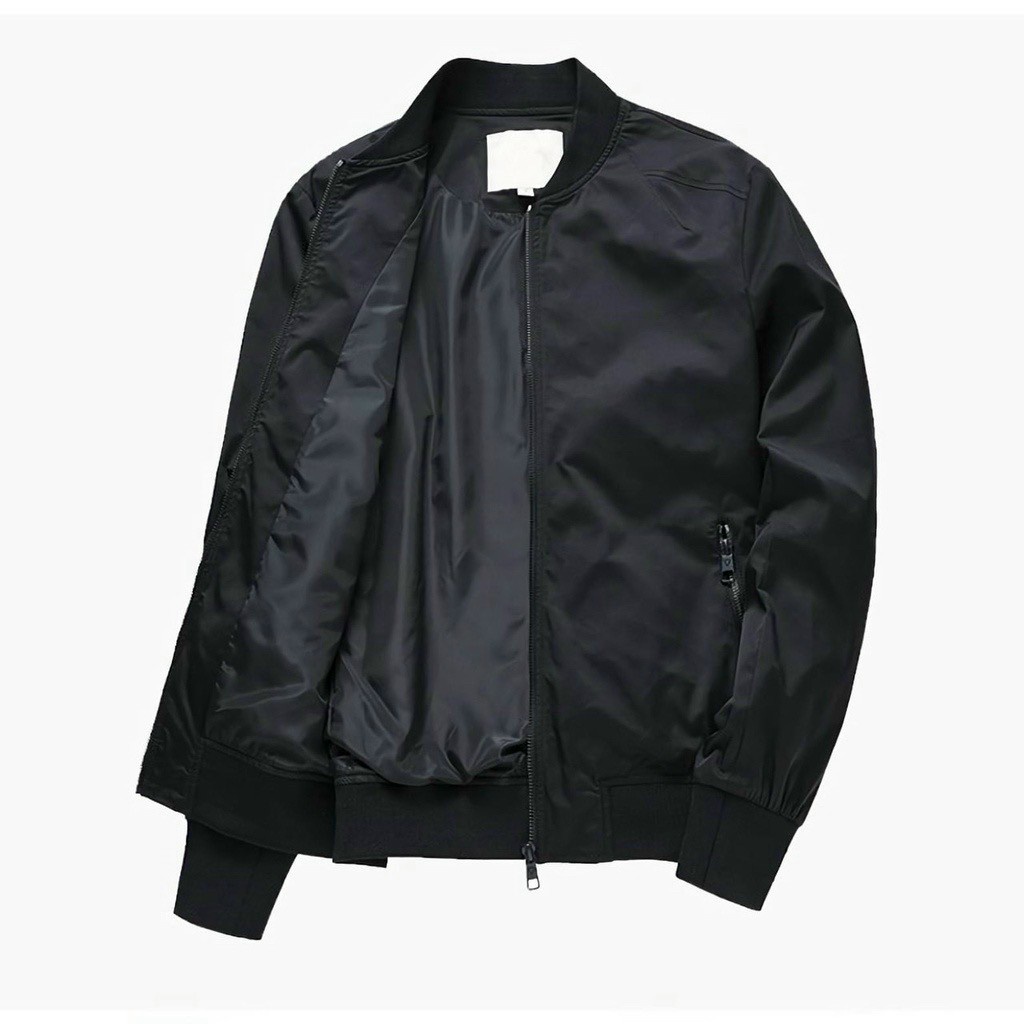 Áo khoác dù cổ bomber Nam Nữ trơn bo thun khóa kéo xịn sò mẫu mới 2023 MCTkhoac294