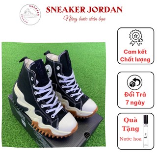 Giày sneaker nam cổ cao : Converse Run Star Hike Hi Black | Phiên bản 1:1 .