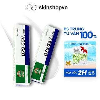 D79 GSV Cream Giảm Mụn Trứng Cá, Mụn Lưng, Dày Sừng Nang Lông 15g - BS Nguyễn Đình Trung tư vấn