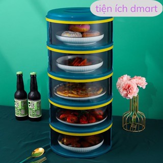 lồng bàn 5 tầng nhựa cao cấp eccox , lồng bàn giữ nhiệt chống bụi bẩn cửa kéo GG51