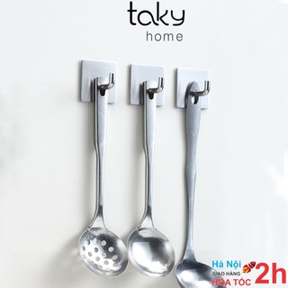 Móc Inox Tiện Dụng Dán Tường Siêu Dính, Móc Treo Đồ Đa Năng Dán Tường, Treo Đồ Dùng Trong Không Gian Bếp. TakyHome 2005