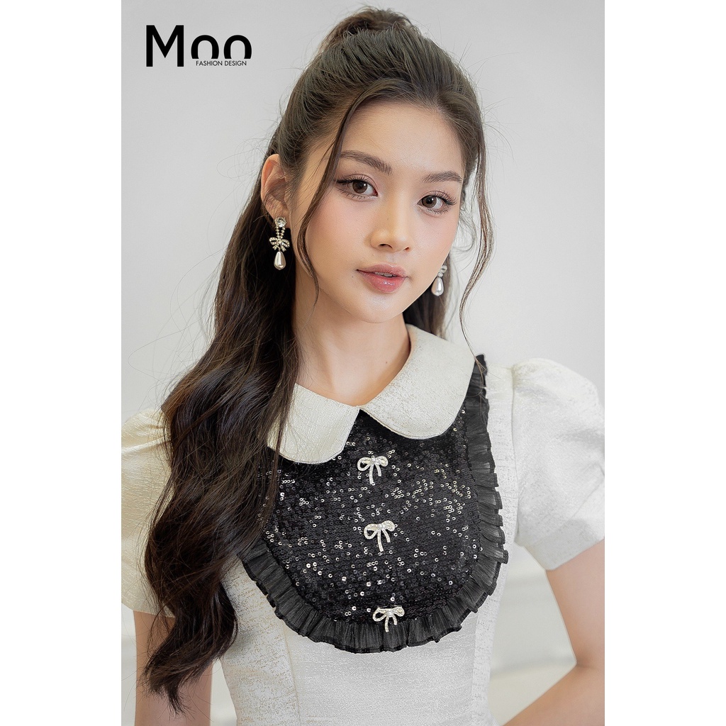 Váy Đầm Nữ Phối Kim Sa, Thiết Kế MOO Design - ARMD32