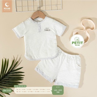 MOON -Bộ cộc Moon chất petit mềm mát cho bé