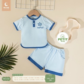 MOON -Bộ cộc Moon chất petit mềm mát cho bé
