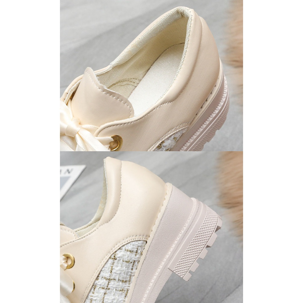 Giày LOLITA Nữ Dế Cao 6 Phân Bánh Mì Nhật Bản